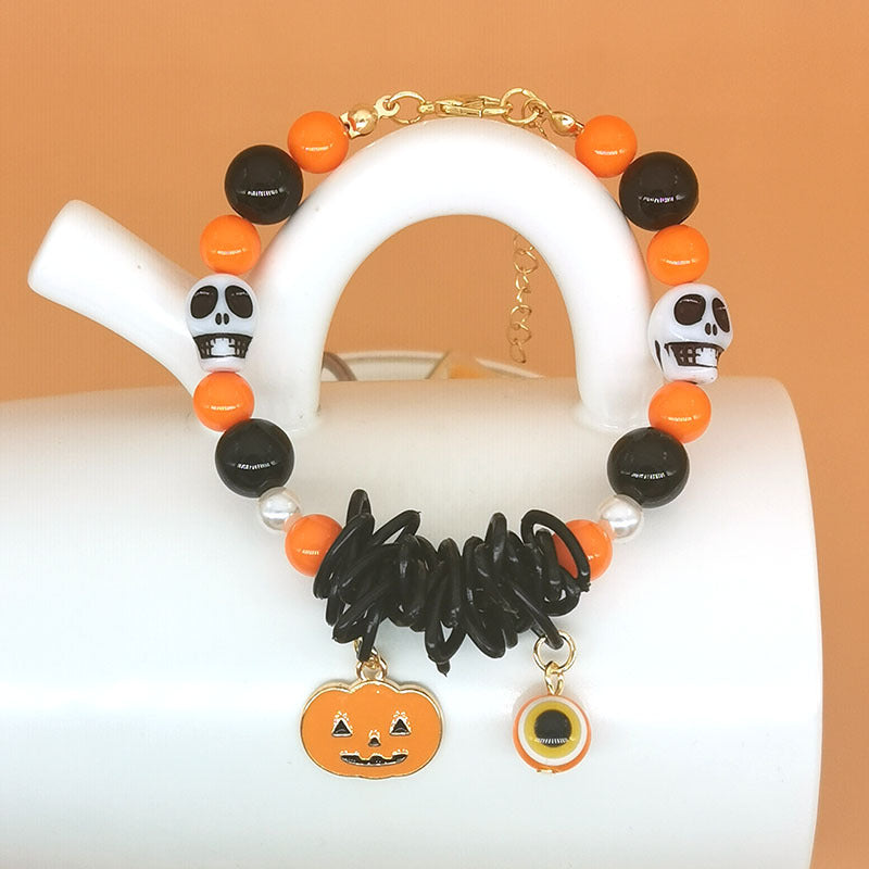 Wholesale Halloween Pumpkin Ghost Cat Zombie Skull Bracelet ACC-BT-Haol004