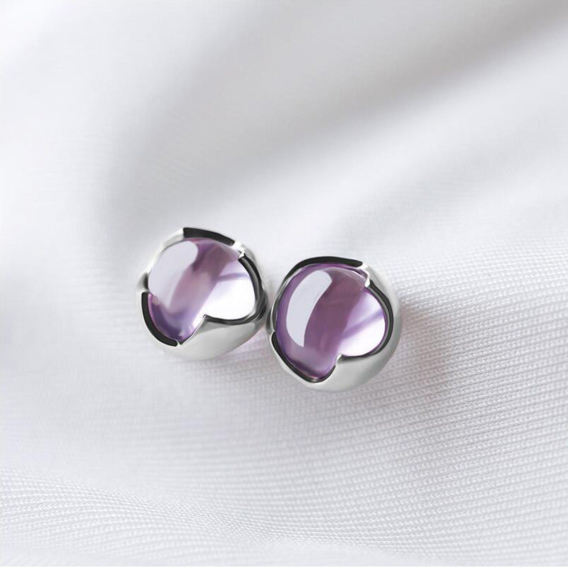 Wholesale 925 Sterling Silver Amethyst Earrings