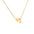 Wholesale light luxury love 18K gold stainless steel 26 letters necklace