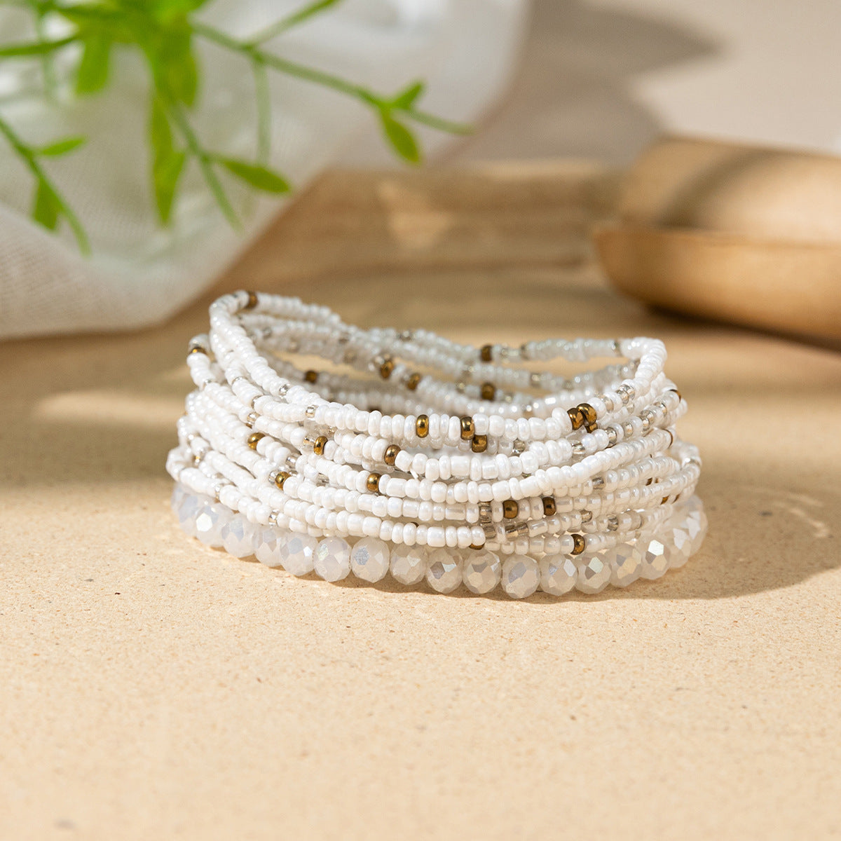 Wholesale Bohemian Colorful Rice Bead Bracelet