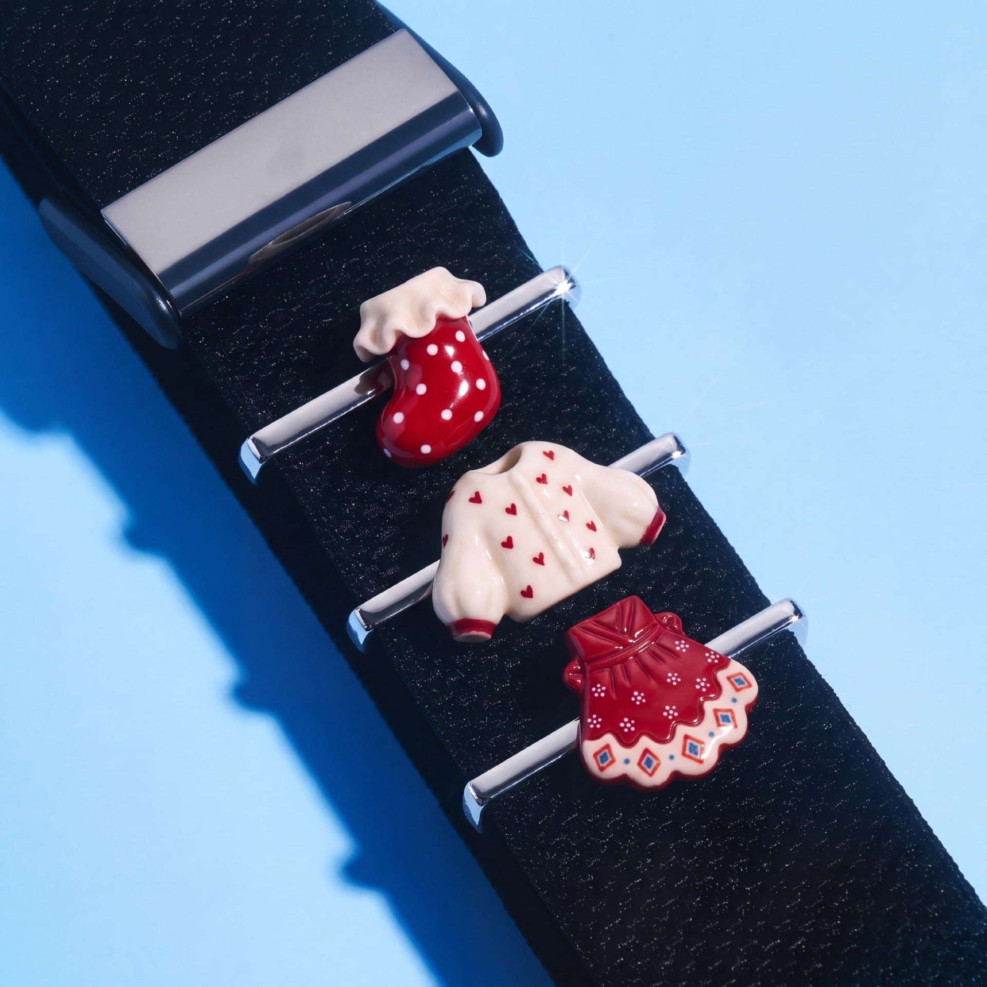 Wholesale Stainless Steel Cartoon Decorative Charms For Watch And Fitness Tracker Bands DIY Jewelry Accessory Resale Accent