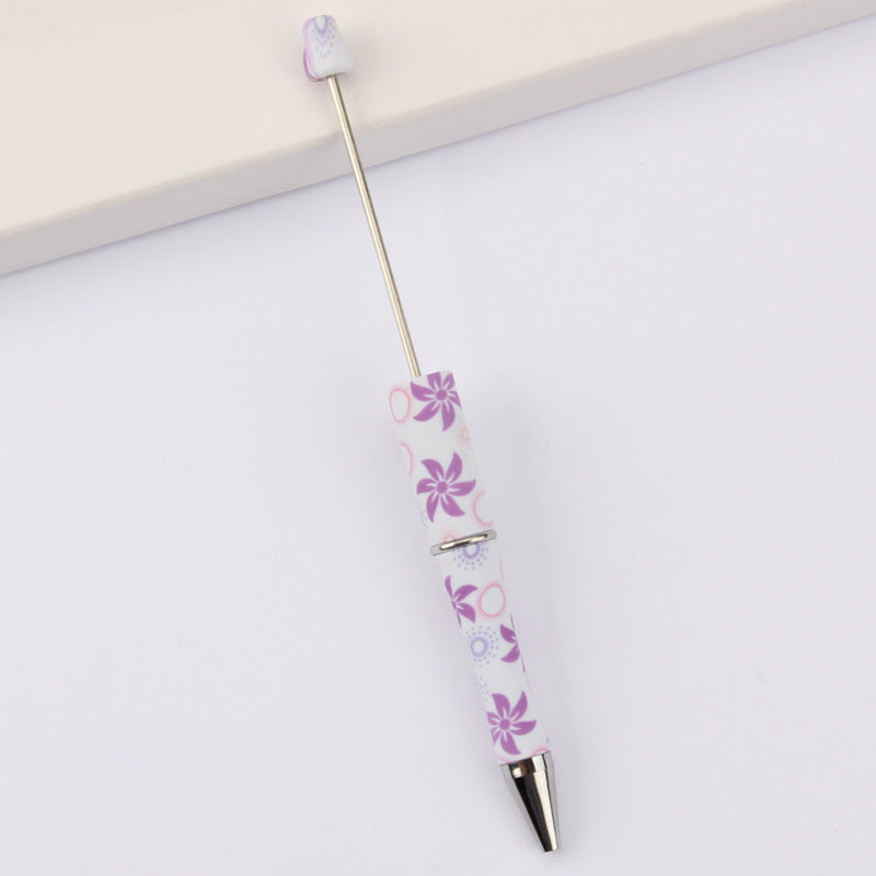 Wholesale Beadable Pens Leopard Print Floral Cow Independence Day Print DIY Beaded Pens ACC-PN-JinBN015
