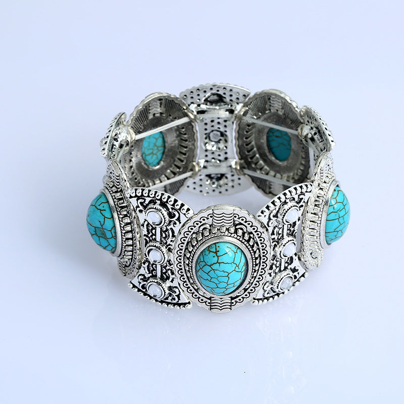 Wholesale Bohemian Turquoise Water Drop Pendant Necklace,  Fashion Jewelry Accessory for Everyday Gift or Resale