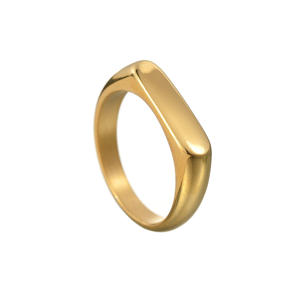 Wholesale Ins Style Stainless Steel Plain Ring,  Fashion Accessory Gift for Women