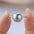 Wholesale  Silver Grey White Pearl Ring S925 Sterling Silver Ring