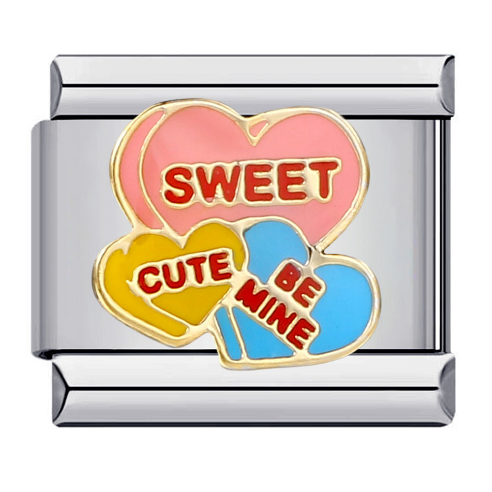 Wholesale Italian Charm Bracelet love series Stainless Steel Composable Bracelet