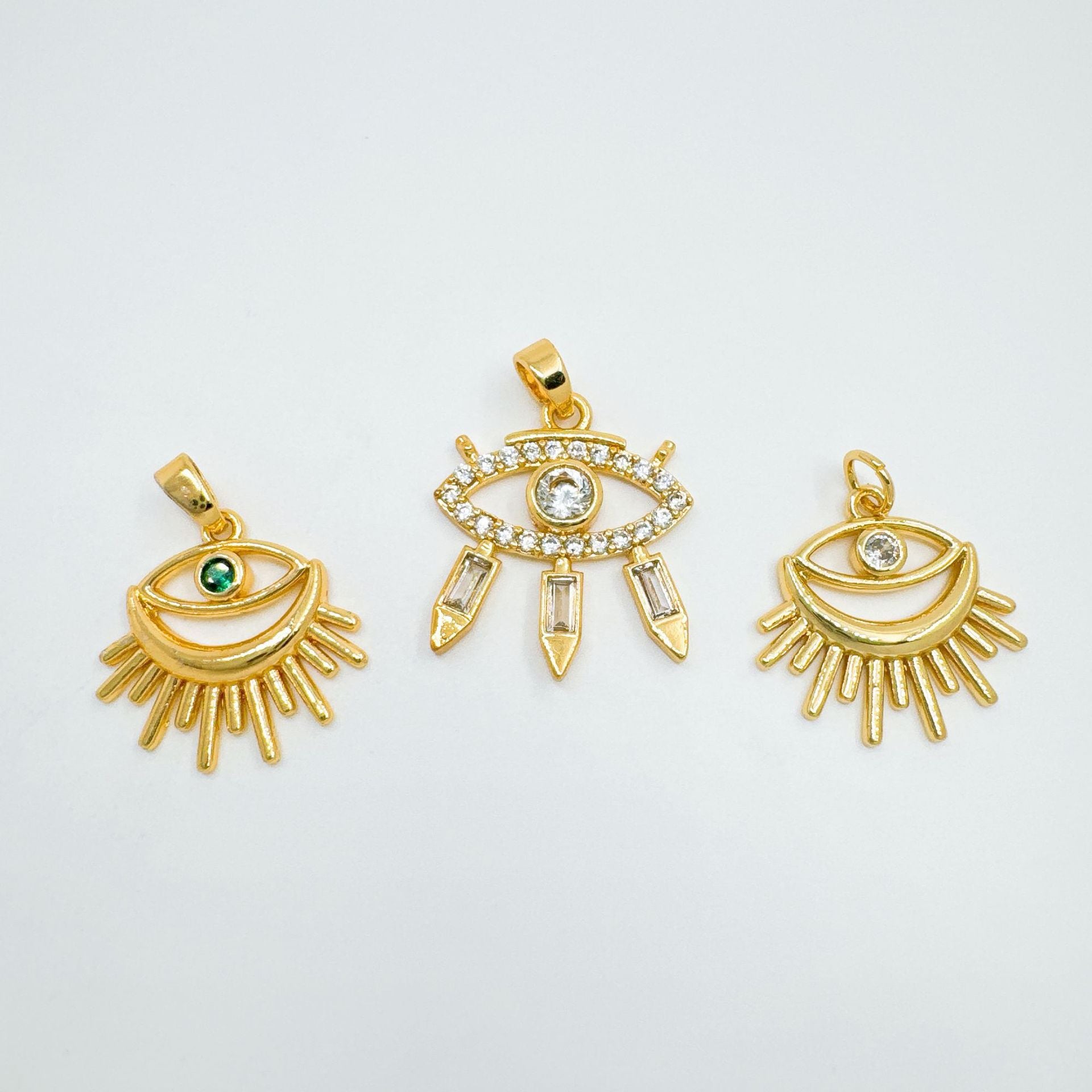 Wholesale Evil Eye Pendant Necklace,  Copper Electroplated,  Fashion Accessory for Women