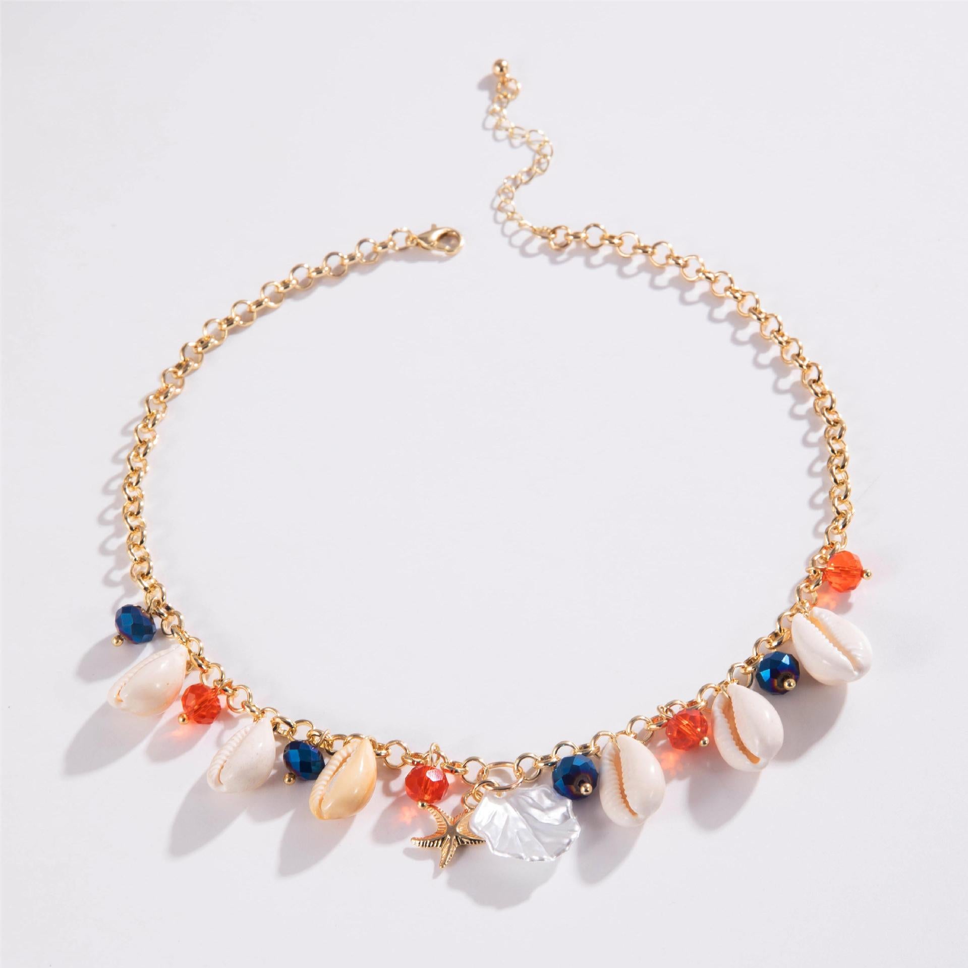 Wholesale Vintage Beaded Necklace Beach Starfish Shell Necklace ACC-NE-YongGe001