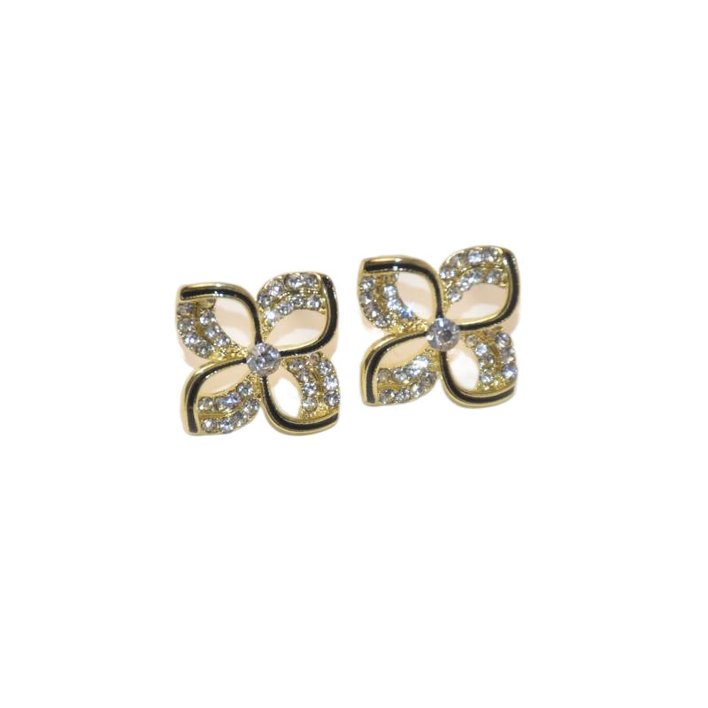 Wholesale Four Leaf Flower Petals Earrings
