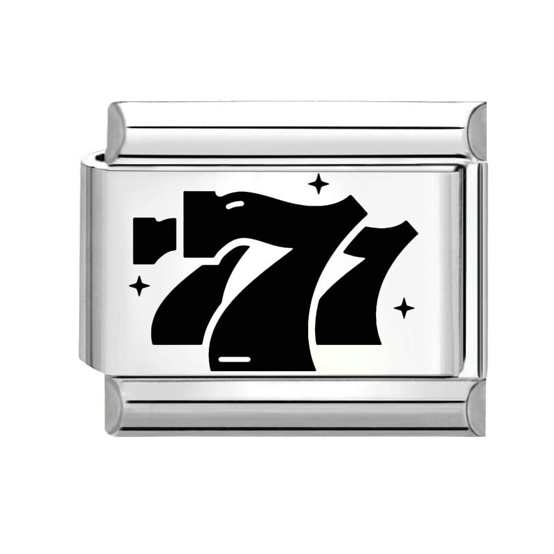 Wholesale  Italian Charm Bracelet 9mm DIY Splicing Removable Black and White Series Stainless Steel Composable Bracelet