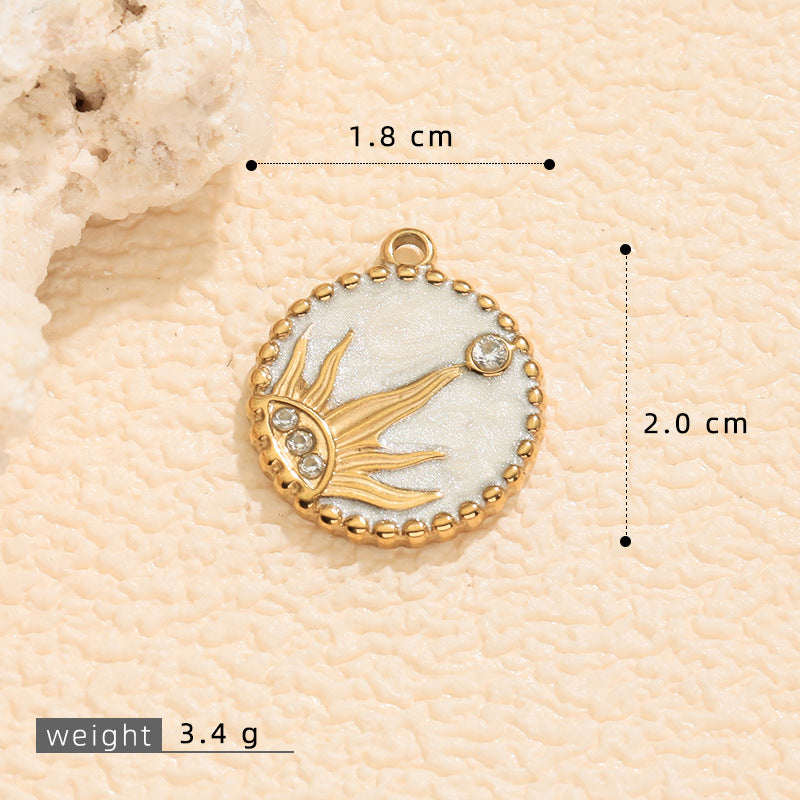 Wholesale  sun  moon stars  girl series  dripping DIY pendant