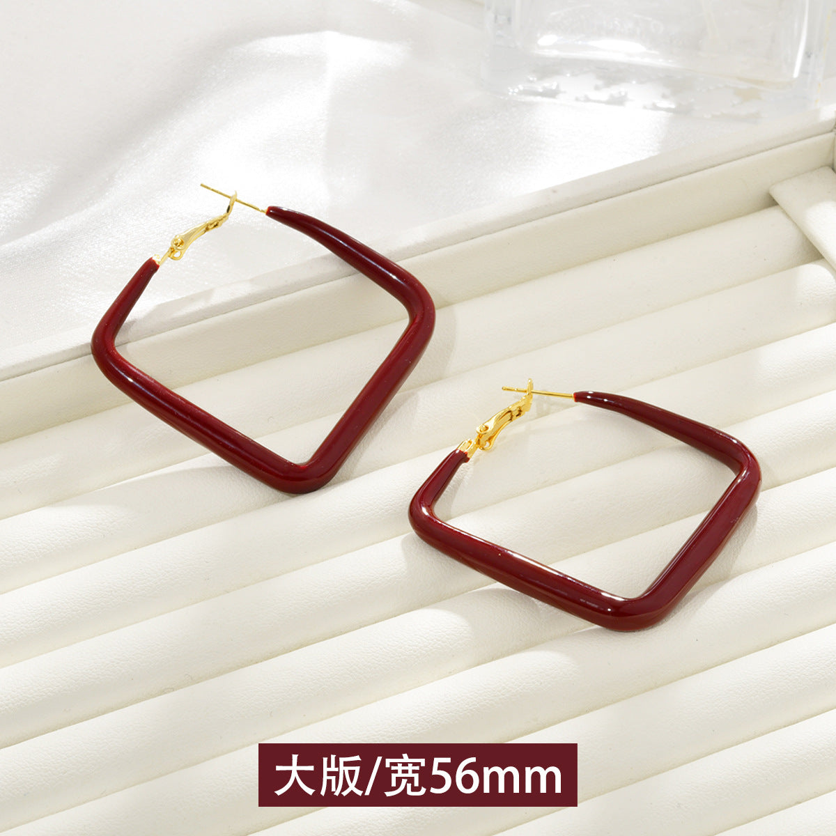 Wholesale  Red Hoop Earrings Luxury Earrings