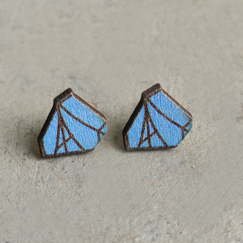 Wholesale 2 pairs/ pack Wooden tent torch  earrings