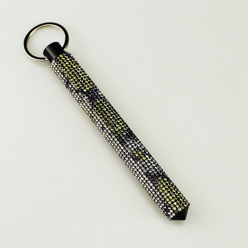 Wholesale Fashionable diamond alloy window breaker keychain