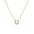 Wholesale  18K gold-plated titanium steel ring water drop pendant necklace