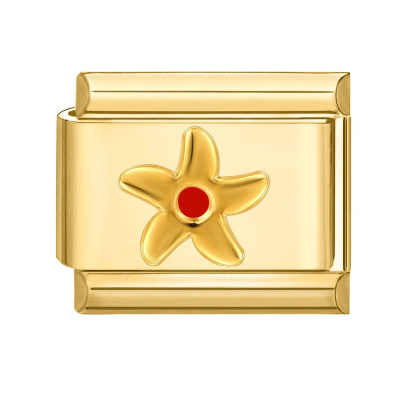 Wholesale Italian Charm Bracelet 9mm DIY Splicing Creative Pattern Stainless Steel Composable Bracelet