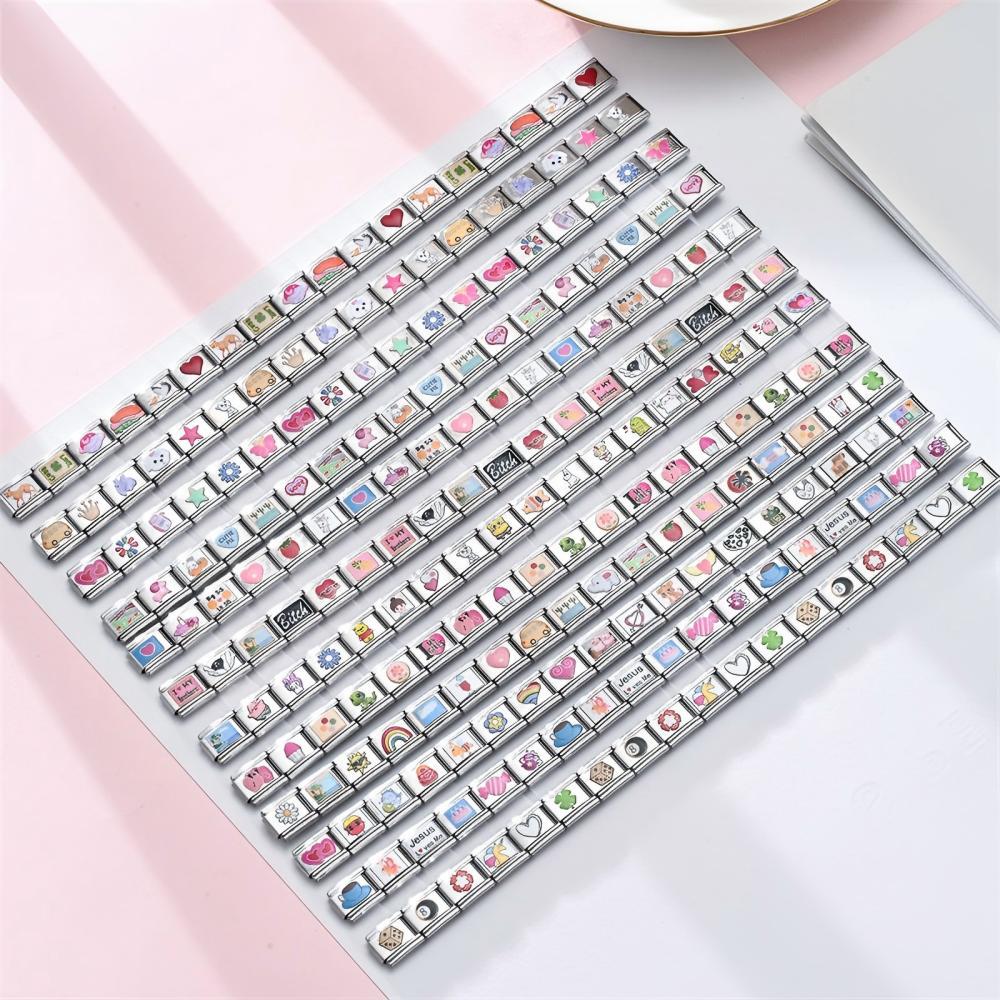 Wholesale Italian Charm Bracelet 9mm DIY Splicing Cute Creative Stainless Steel Composable Bracelet