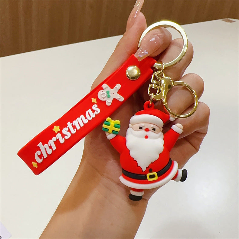 Wholesale  doll pendant Christmas Keychains
