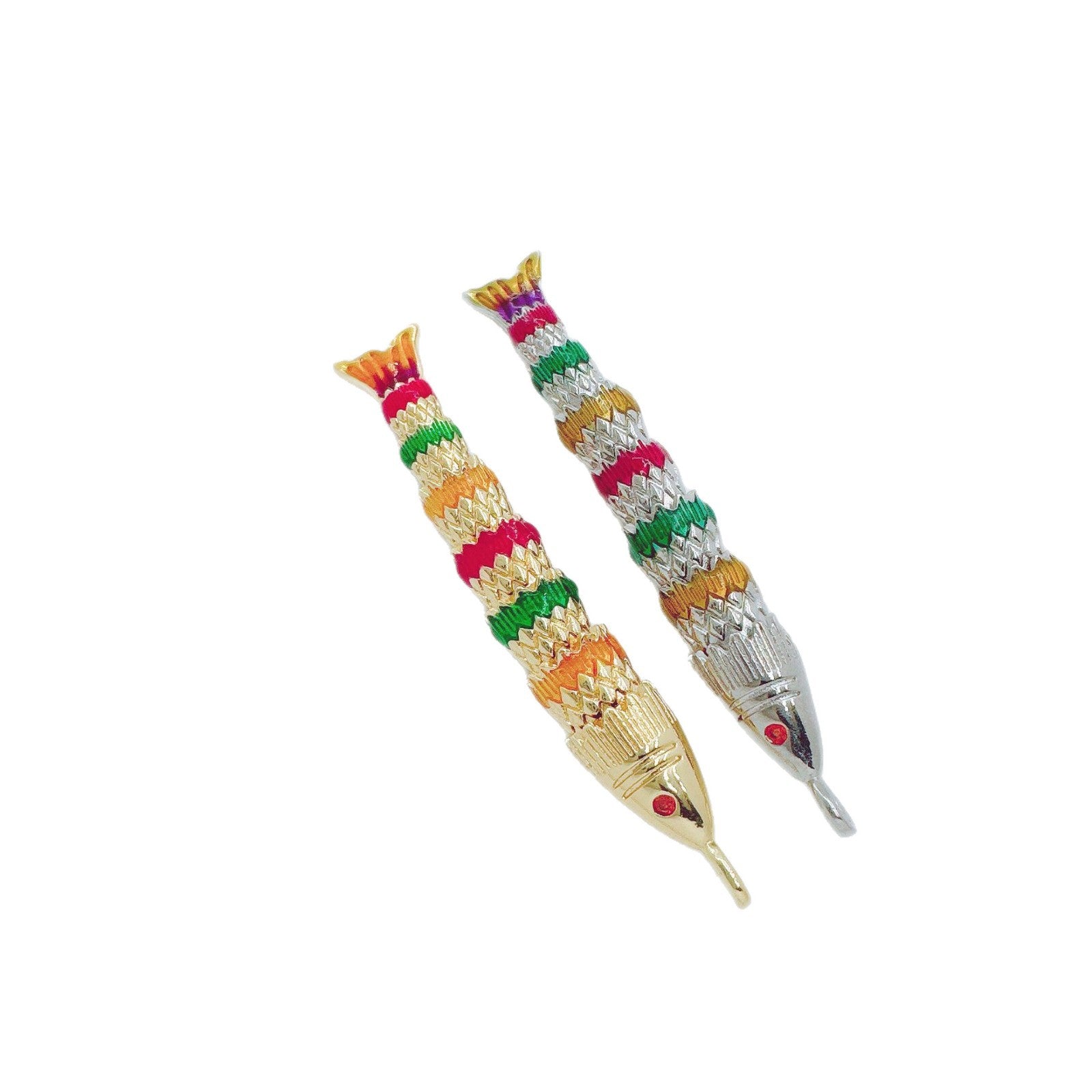 Wholesale Electroplated Copper Colorful Koi Fish Necklace Ocean Series Jewelry Accessory
