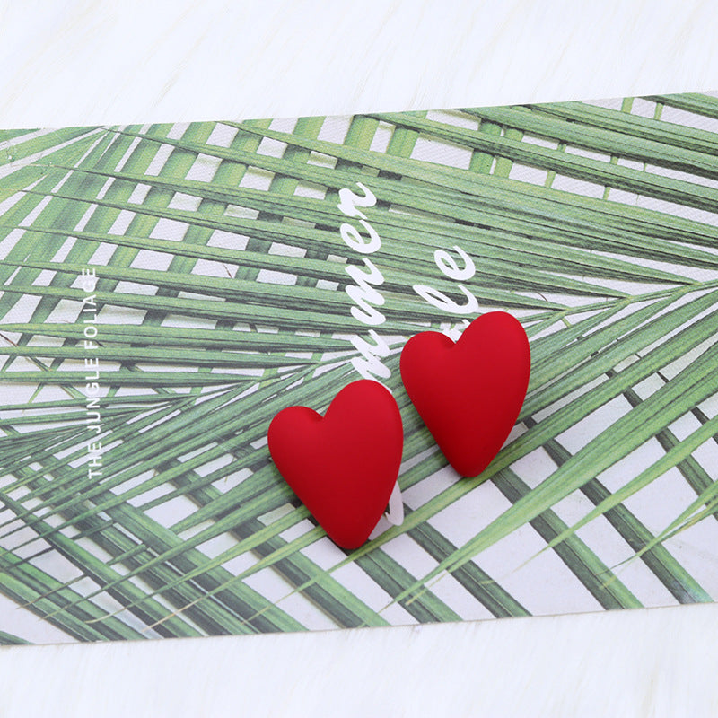 Wholesale Small Heart Valentine's Day Acrylic Earrings