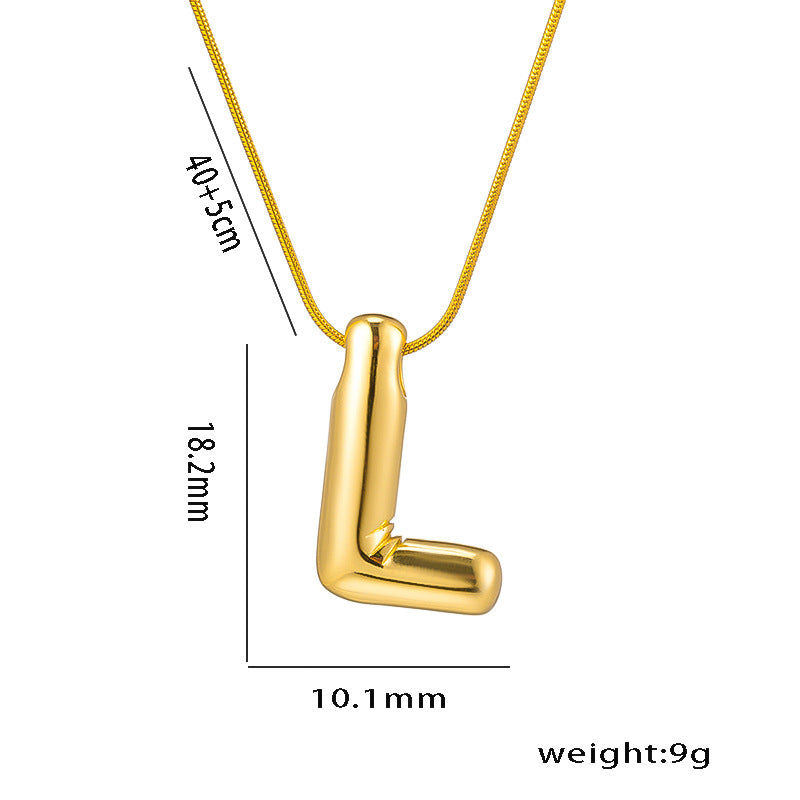 Wholesale Stainless Steel English Letter Necklace ACC-NE-KuCai014