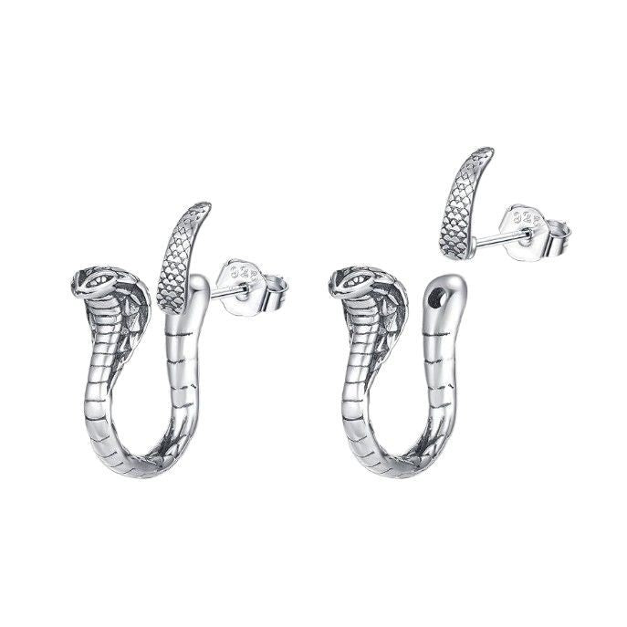 Wholesale Retro Alloy Snake-Shaped Detachable Earrings