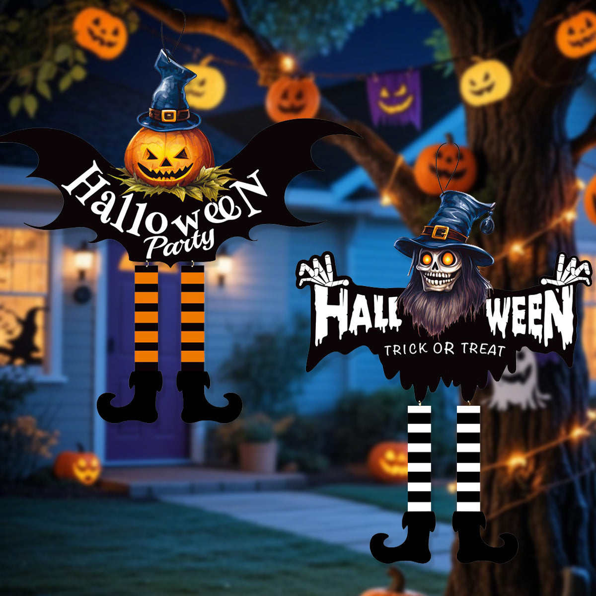 Wholesale  party courtyard bar ghost festival door hanging decoration