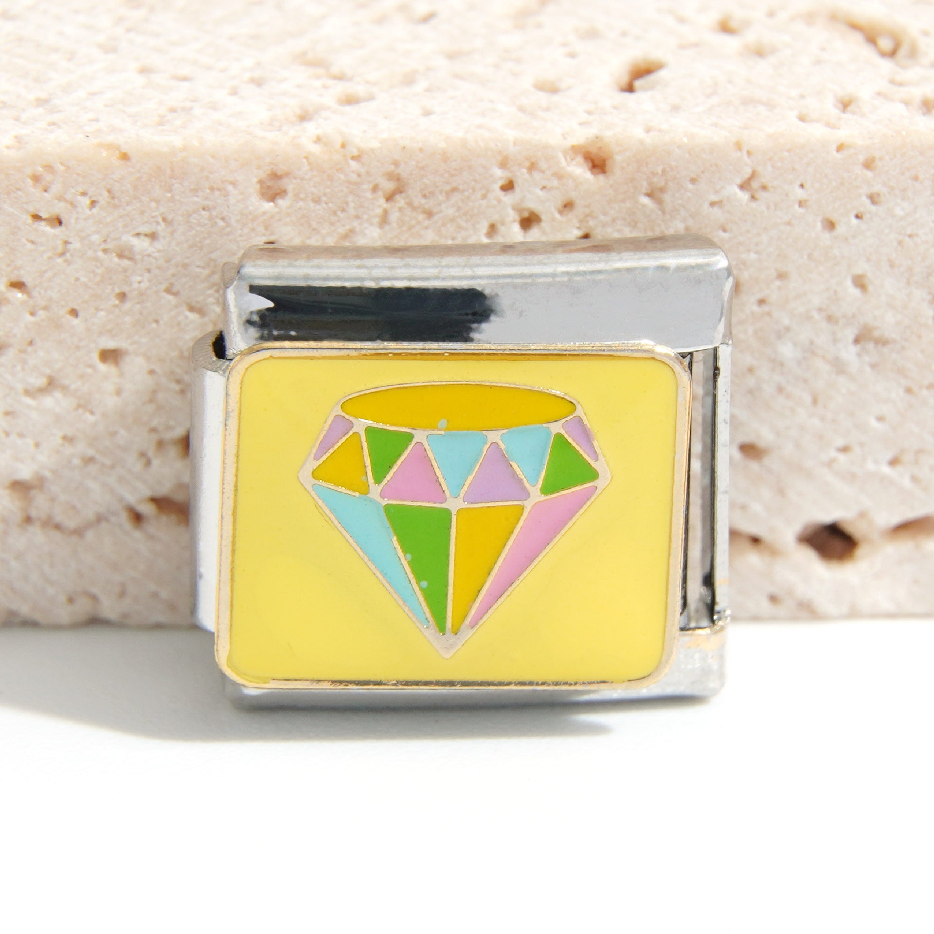 Wholesale Italian Charm Bracelet 9mm DIY Splicing Creative Pattern Stainless Steel Composable Bracelet