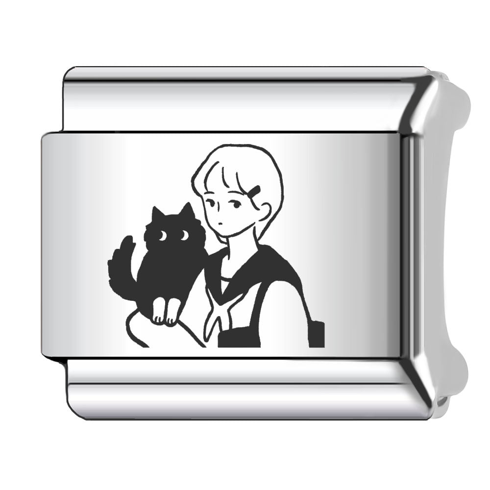 Wholesale Italian Charm Bracelet 9mm DIY Splicing Couple Love Stainless Steel Composable Bracelet