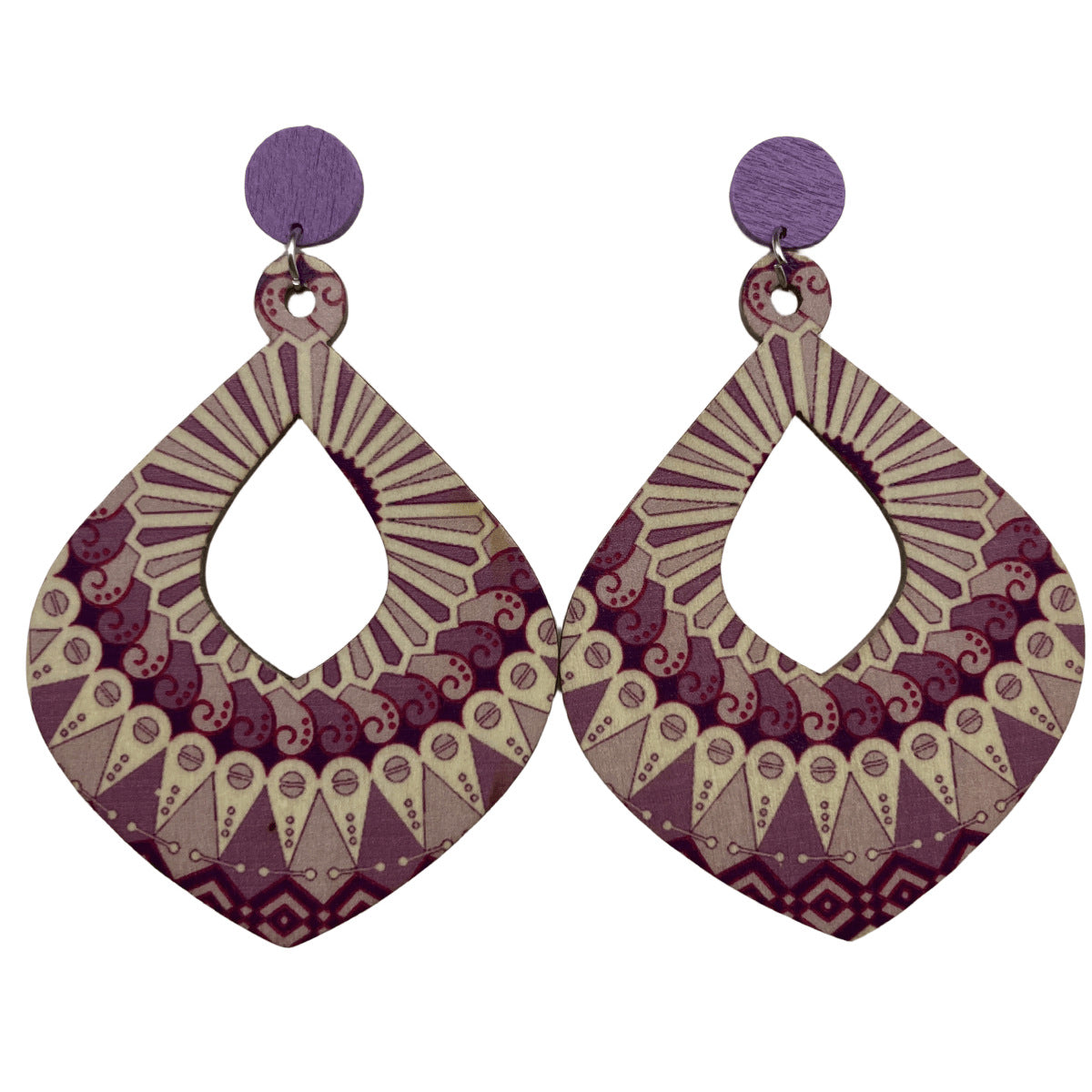 Wholesale Bohemian Vintage Wooden Earrings ACC-ES-FX024