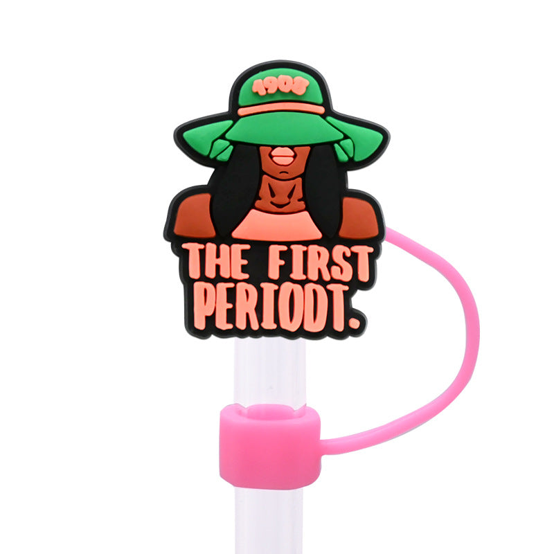 Wholesale Random 100pcs Pink Series Straw Cover 10MM Straw Tube Cap