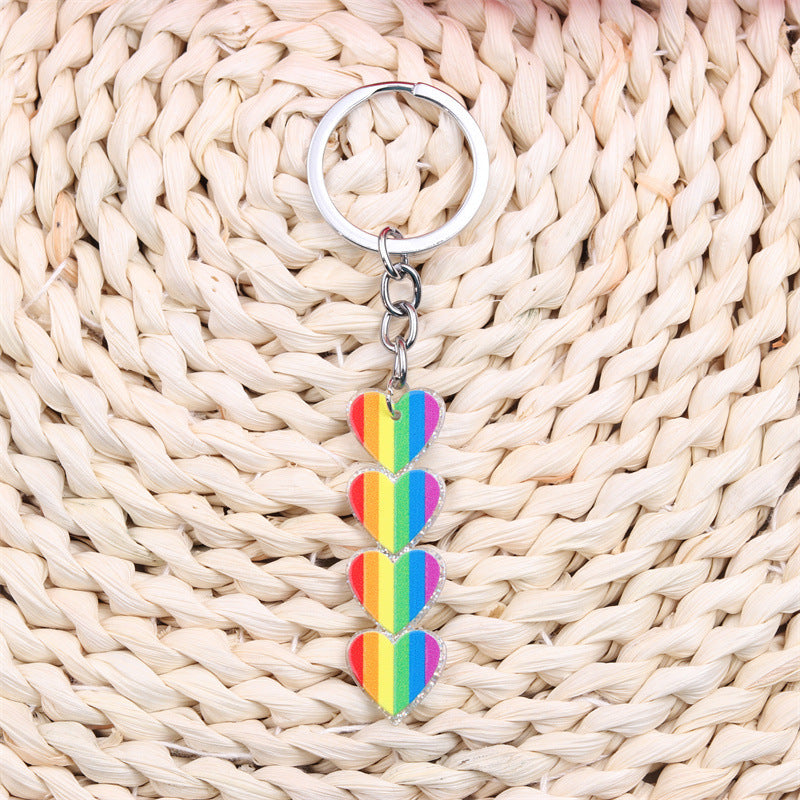 Wholesale LGBT Love Acrylic Keychains ACC-KC-DA006