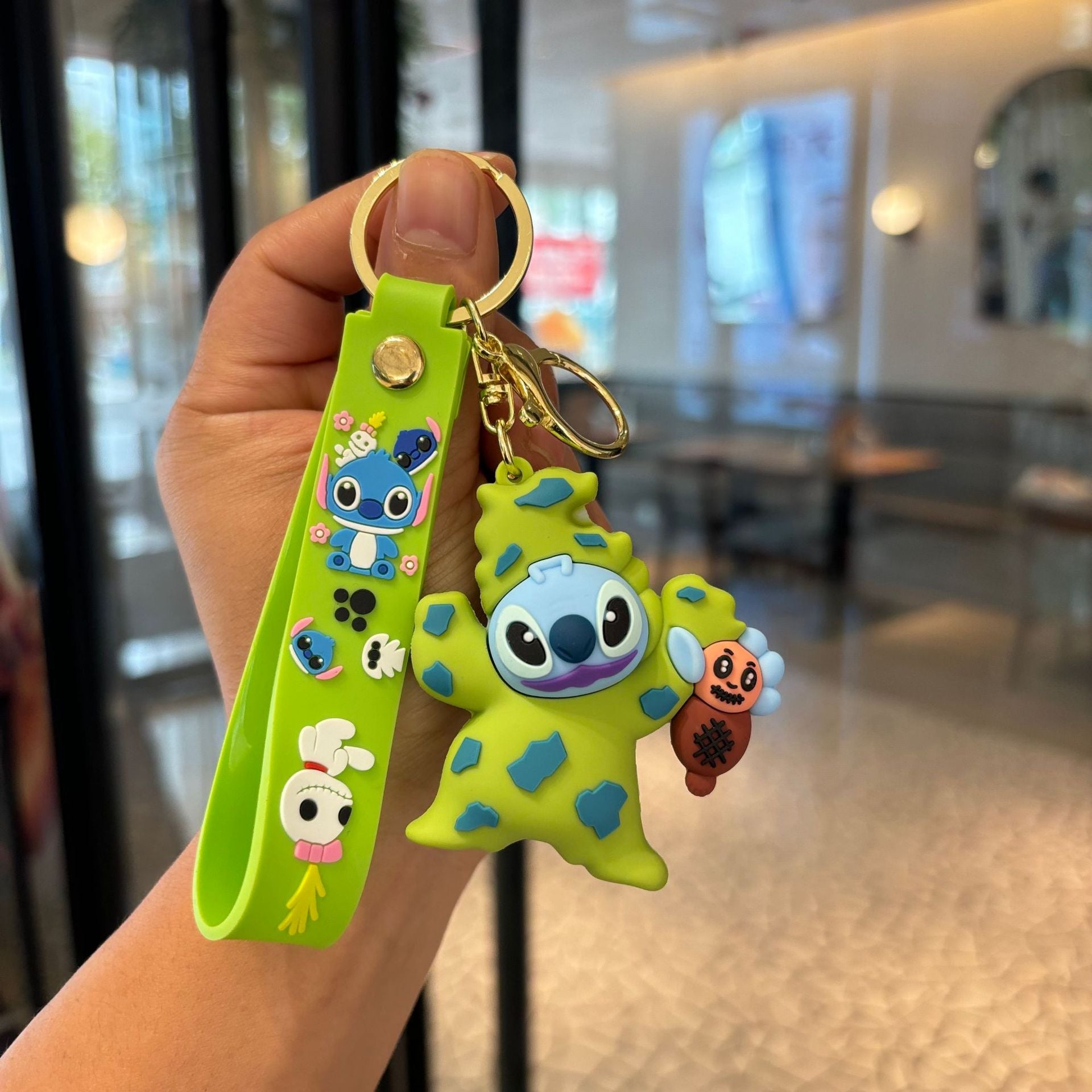 Wholesale  Keychain Cute PVC Car Key Ring Decorative Accessory Gift