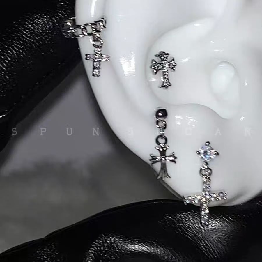 Wholesale Cross Zirconia Earrings