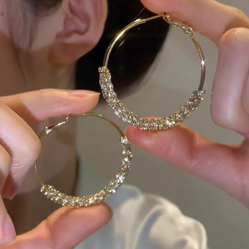 Wholesale hoop earrings fashion  big ear ring earrings circle