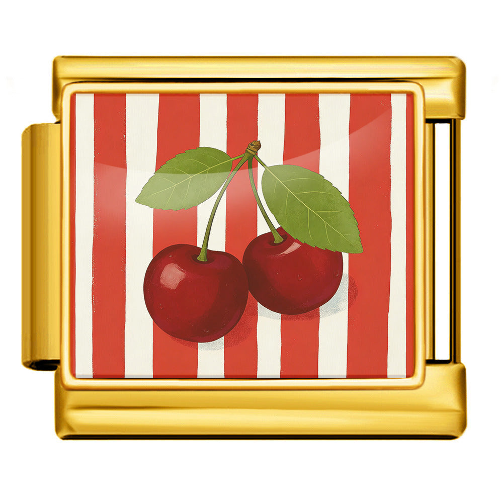 Wholesale 9mm Italian Charm Starter Bracelets DIY square Single Section Creative Stainless Steel Composable Bracelet