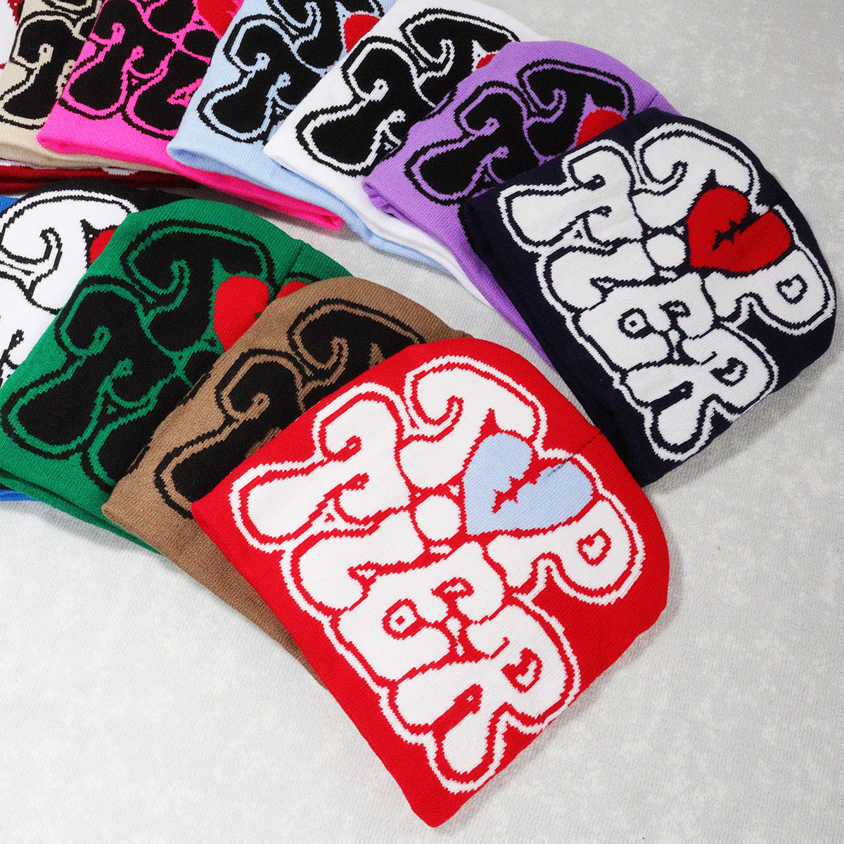 Wholesale Y2K Personalized English Letter Knitted Hat Beanie ACC-HT-Junl002