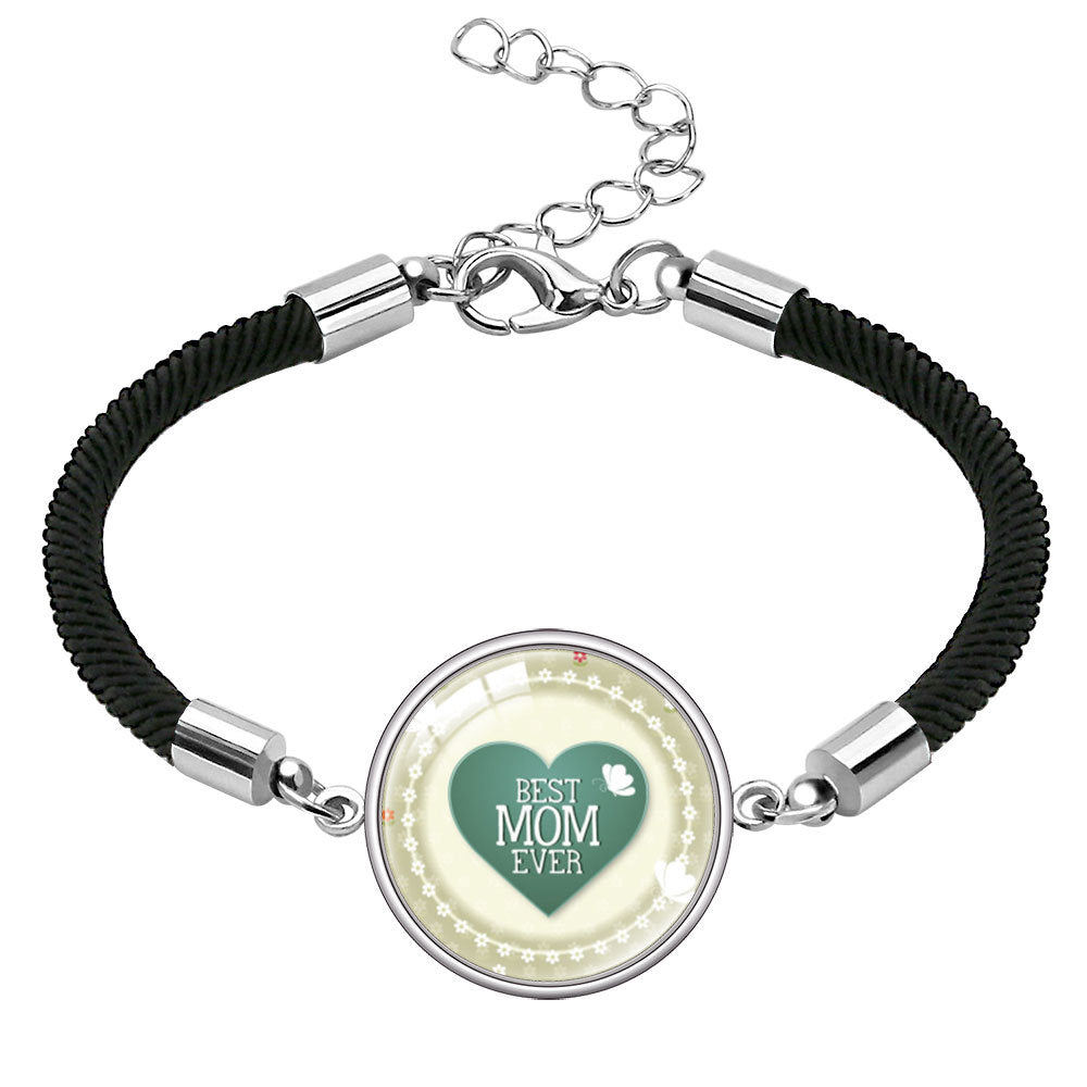 Wholesale  Mother's Day Bracelet Jewelry mom Letter Crystal Bracelet