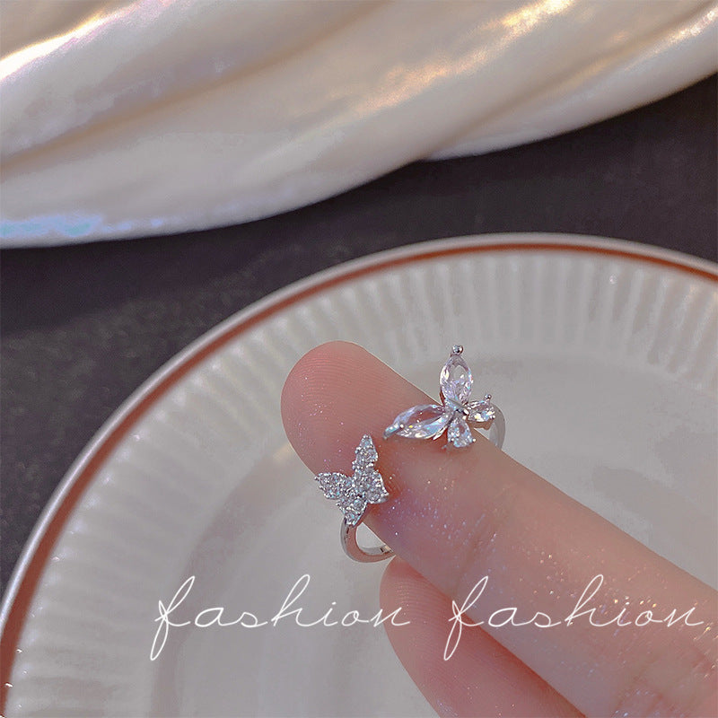 Wholesale Adjustable Micro Pavé Zircon Ring Fashion Accessory Gift for Women