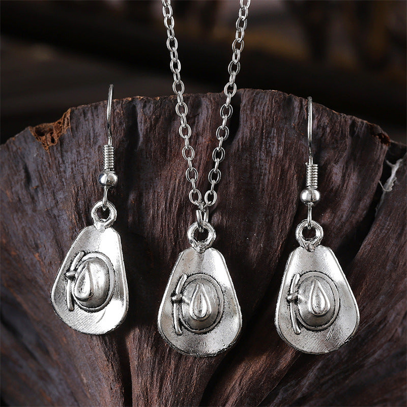 Wholesale  Western Cool Punk Denim Style Necklace