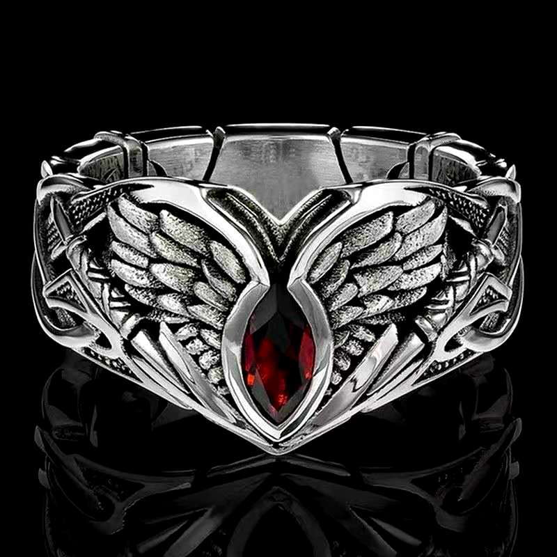 Wholesale Men's Red Zircon Marquise Ring ACC-RS-Yudie022