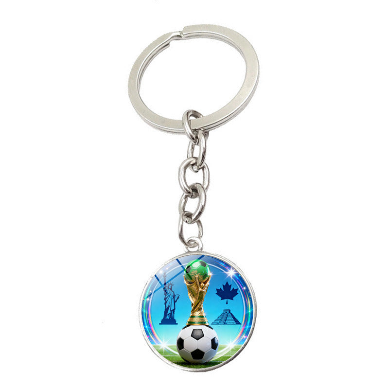 Wholesale 2026 USA-Canada-Mexico World Cup Football Pendant Keychain