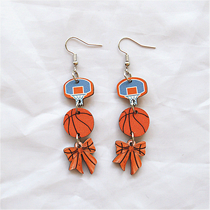Wholesale sports series earrings