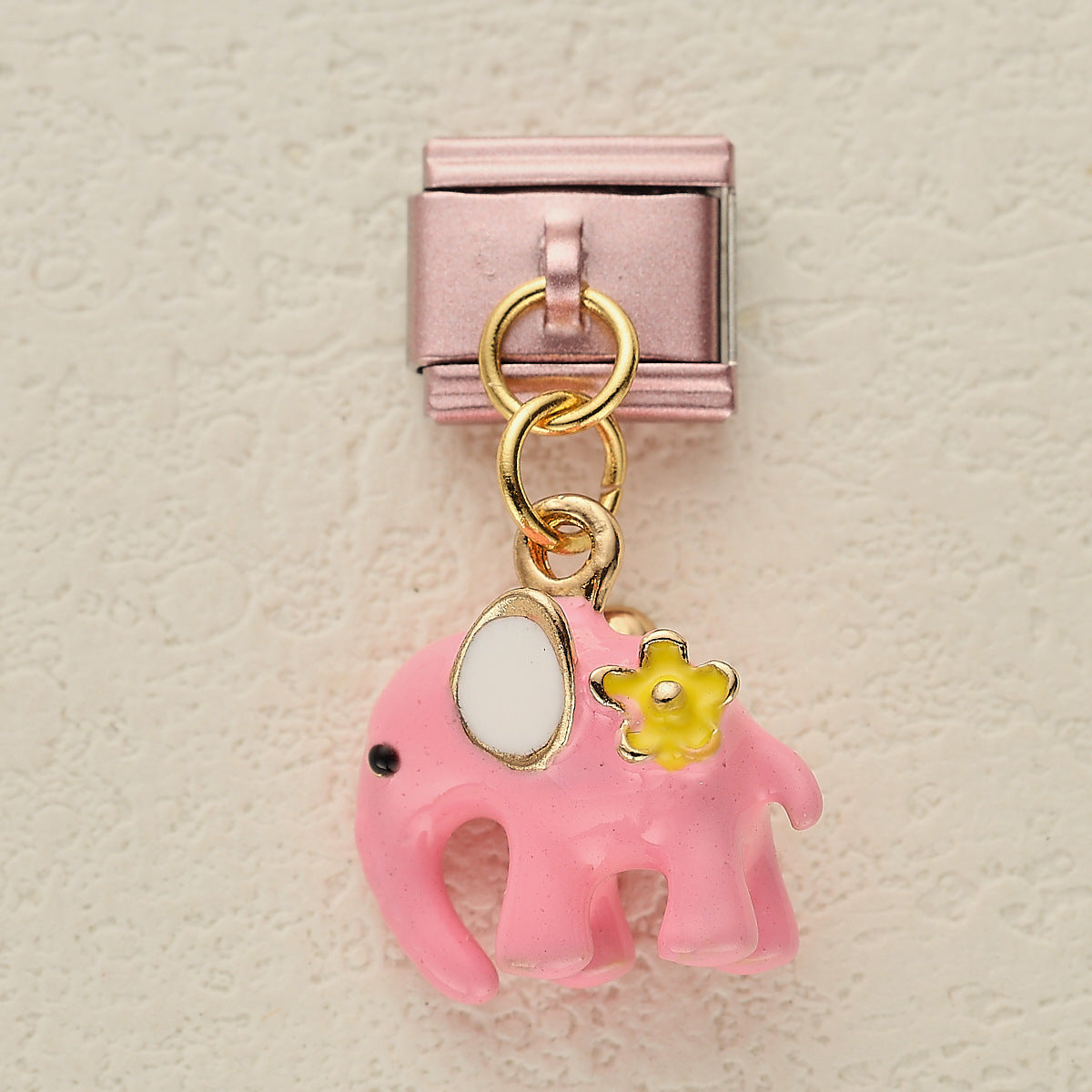 Wholesale 10pcs Italian Charm Bracelet 9mm DIY Splicing Rainbow Puppy Heart Element Pendant Stainless Steel Composable Bracelet