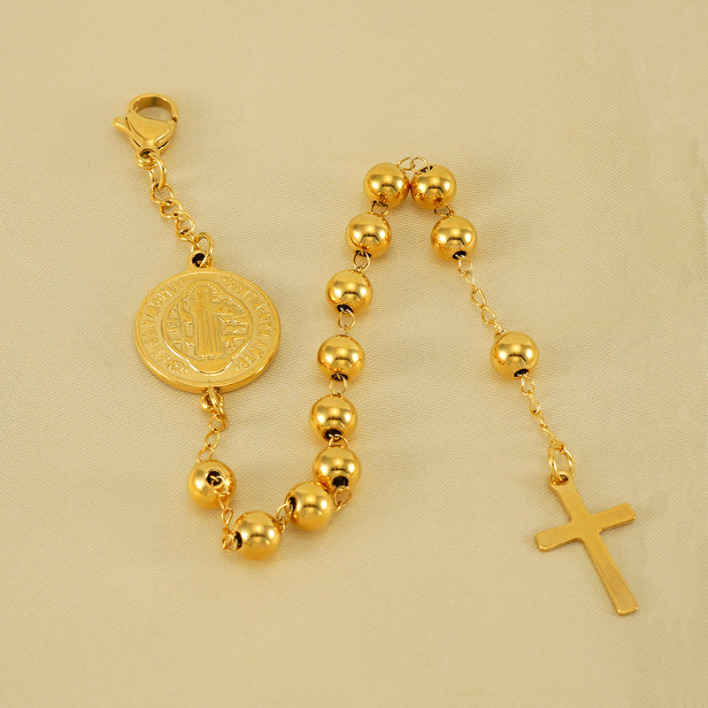 Wholesale stainless steel geometric religious series bracelet