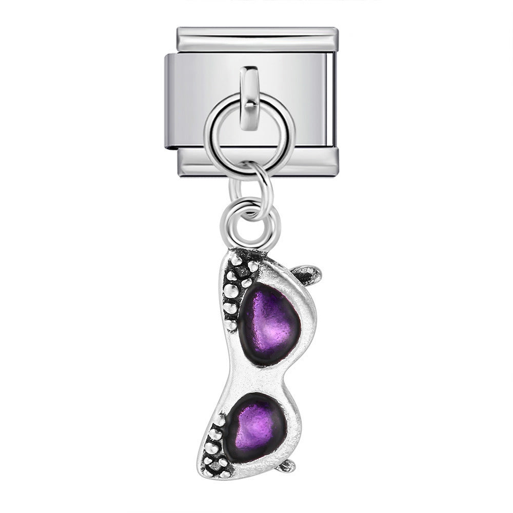 Wholesale 5pcs  Italian Charm Bracelet 9mm DIY  cute hookCreative Stainless Steel Composable Bracelet