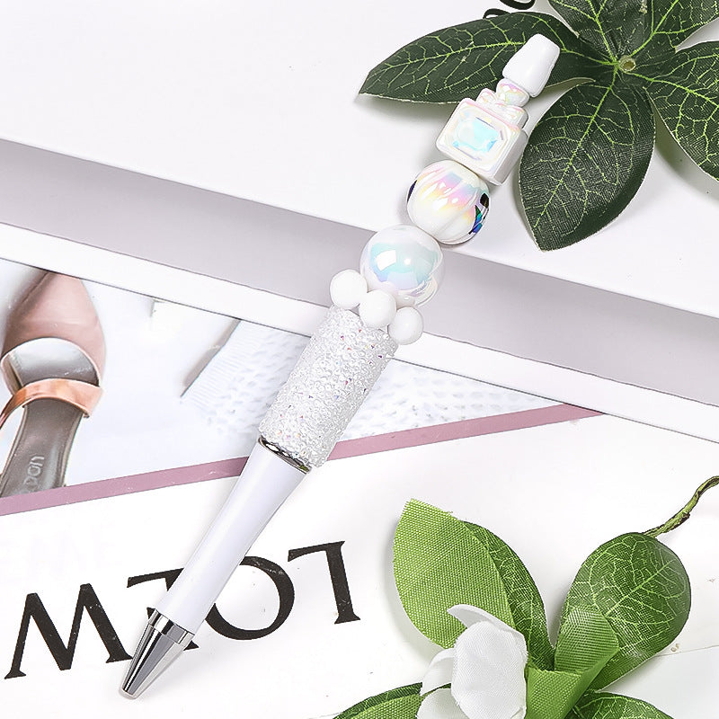 Wholesale Random 50pcs Mocha Square Diamond Princess Perfume Bottle Acrylic Vertical Hole Beaded Diy Bead Accessories ACC-BDS-BLG048