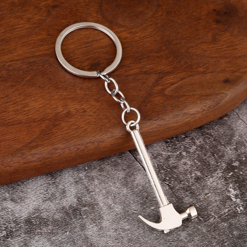 Wholesale Tool keychain metal creative wrench screwdriver hammer keychain