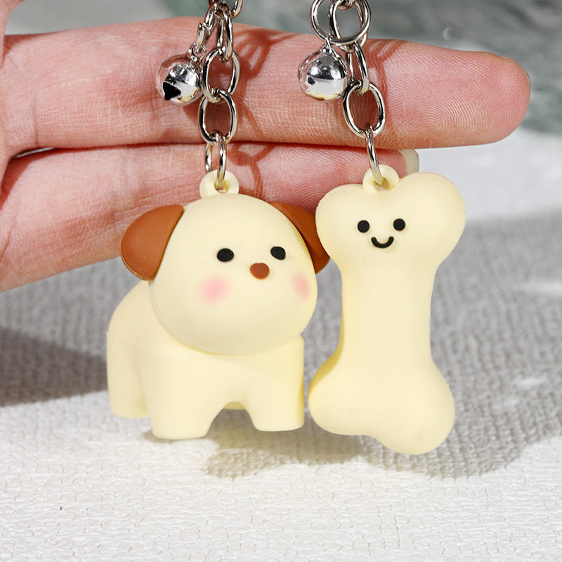 Wholesale Cartoon Cute Puppy Bone Keychain