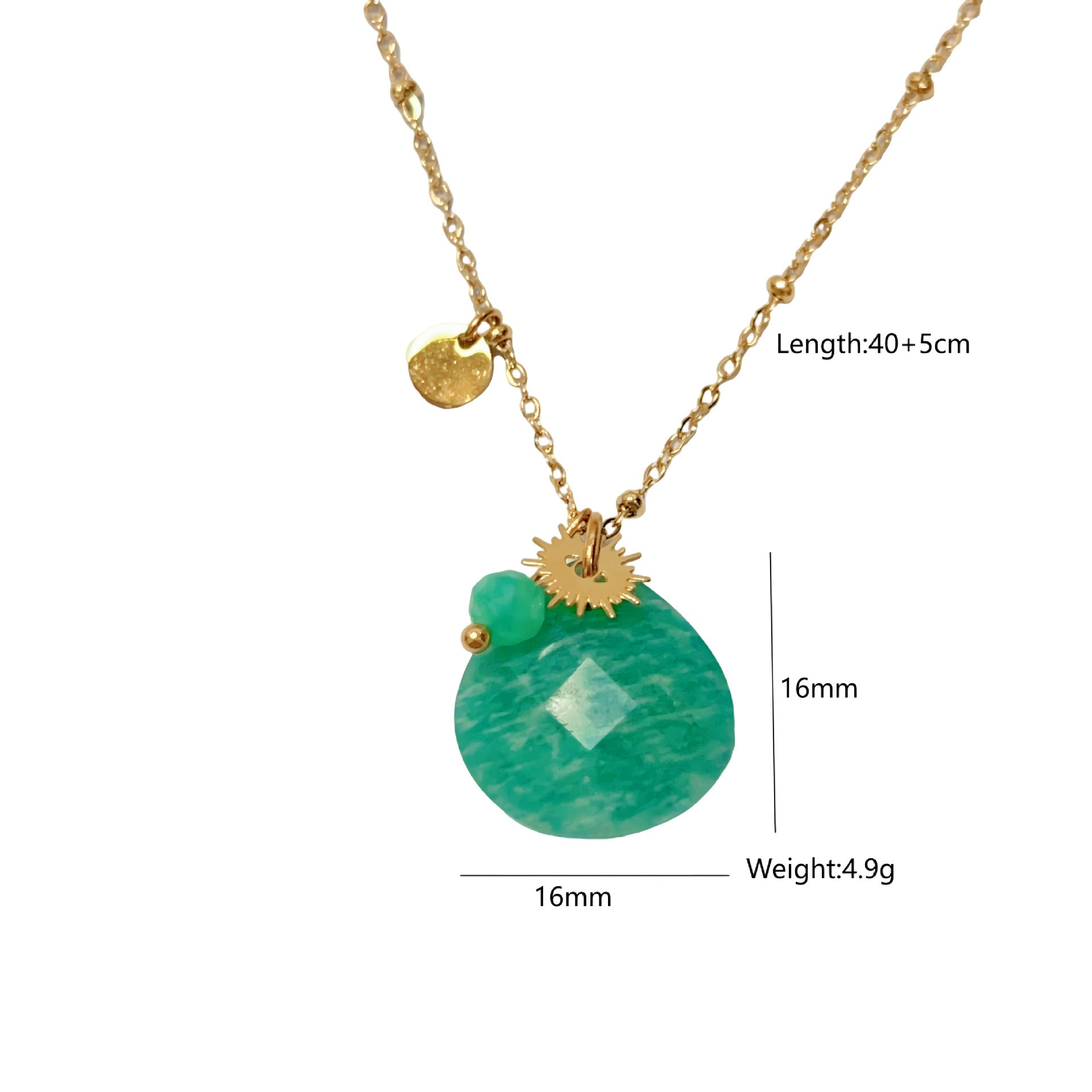 Wholesale  Love Stone Necklace Light Luxury Stainless Steel Chain